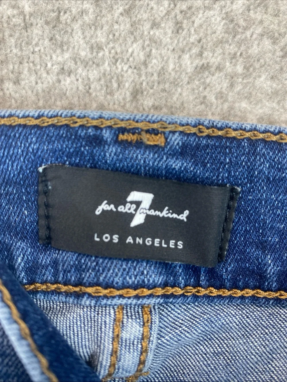 7 For All Mankind Slimmy Jeans Mens 33 Stretchy Mid Rise Denim Basics Slim Fit
